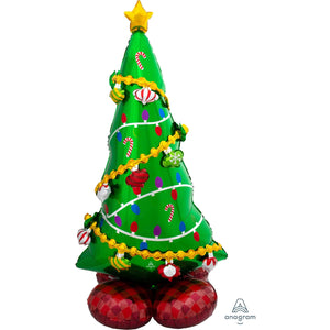 Amscan_OO Balloon - Airwalkers & Bouquets AirLoonz Christmas Tree Foil Balloon 78cm x 149cm Each