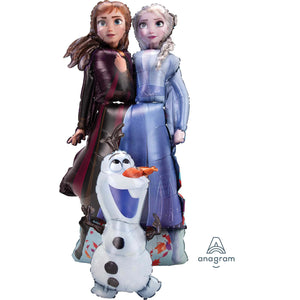 Amscan_OO Balloon - Airwalkers & Bouquets Frozen 2 Elsa, Anna & Olaf AirWalker Balloon 68cm x 147cm Each