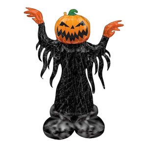 Amscan_OO Balloon - Airwalkers & Bouquets Pumpkin Head Ghost Airloonz 93cm x 134cm Each