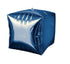 Blue Cubez Foil Balloon 38cm x 38cm Each