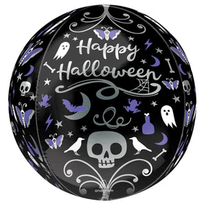 Amscan_OO Balloon - Bubble, Orbz & Cubez Moonlight Halloween Orbz Balloon 38cm x 40cm Each