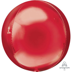 Amscan_OO Balloon - Bubble, Orbz & Cubez Red Orbz Foil Balloons 38cm x 40cm  Each