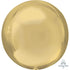 White Gold Orbz Foil Balloons 38cm x 40cm  Each