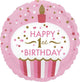 Amscan_OO Balloon - Foil 1st Birthday Cupcake Girl Foil Balloon 45cm Each