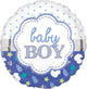 Amscan_OO Balloon - Foil Baby Boy Scallop Foil Balloon 45cm Each