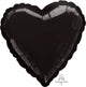 Amscan_OO Balloon - Foil Black Heart Foil Balloon 45cm Each