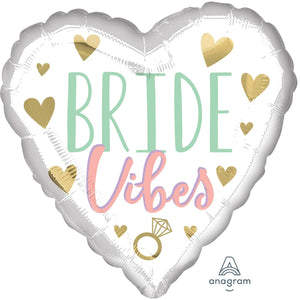 Amscan_OO Balloon - Foil Bride Vibes Bridal Shower Foil Balloon 45cm Each