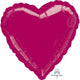 Amscan_OO Balloon - Foil Burgundy Heart Foil Balloon 45cm Each