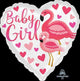 Amscan_OO Balloon - Foil Flamingo Baby Girl Foil Balloon 45cm Each