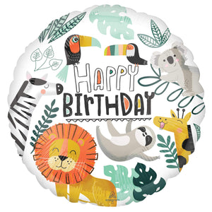 Amscan_OO Balloon - Foil Get Wild Happy Birthday Foil Balloon 45cm Each