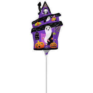 Balloon - Foil Halloween Haunted House Mini Shape Foil Balloon Each