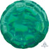 Holographic Iridescent Green Circle Foil Balloon 45cm Each