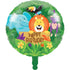 Jungle Safari Happy Birthday Foil Balloon 45cm