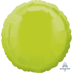 Amscan_OO Balloon - Foil Kiwi Green Circle Foil Balloon 45cm Each