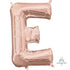 Letter E Rose Gold Foil Balloon 40cm Each