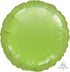 Metallic Lime Green Circle Foil Balloon 45cm Each