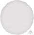 Metallic White Circle Foil Balloon 45cm Each