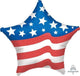 Amscan_OO Balloon - Foil Patriotic Star Foil Balloon 45cm Each