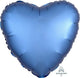 Amscan_OO Balloon - Foil Satin Luxe Azure Heart Foil Balloon 45cm Each