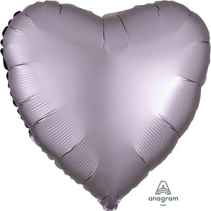 Amscan_OO Balloon - Foil Satin Luxe Greige Heart Foil Balloon 45cm Each
