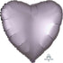 Satin Luxe Greige Heart Foil Balloon 45cm Each