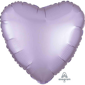 Amscan_OO Balloon - Foil Satin Luxe Pastel Lilac Heart Foil Balloon 45cm Each