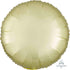 Satin Luxe Pastel Yellow Circle Foil Balloon 45cm Each