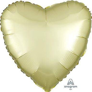 Amscan_OO Balloon - Foil Satin Luxe Pastel Yellow Heart Foil Balloon 45cm Each