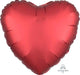 Amscan_OO Balloon - Foil Satin Luxe Sangria Heart Foil Balloon 45cm Each