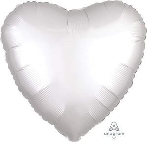 Amscan_OO Balloon - Foil Satin Luxe White Heart Foil Balloon 45cm Each
