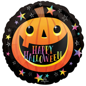 Amscan_OO Balloon - Foil Smiley Halloween Pumpkin Foil Balloon 45cm EachEach