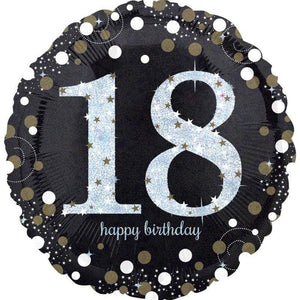 Amscan_OO Balloon - Foil Sparkling Happy Birthday 18th Foil Balloon 45cm Each