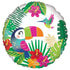 Tropical Paradise Foil Balloon 45cm Each