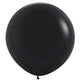 Amscan_OO Balloon - Plain Latex Black Black Latex Balloons 60cm 3pk