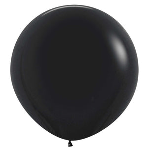 Amscan_OO Balloon - Plain Latex Black Green Latex Balloons 60cm 3pk