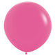 Amscan_OO Balloon - Plain Latex Bright Pink Rose Gold Latex Balloons 60cm 3pk