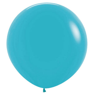 Amscan_OO Balloon - Plain Latex Caribbean Blue Bright Pink Latex Balloons 60cm 3pk