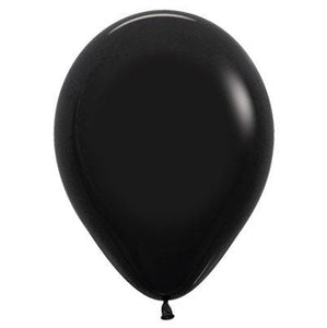 Amscan_OO Balloon - Plain Latex Fashion Black Latex Balloons 30cm 100pk