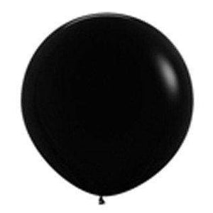 Amscan_OO Balloon - Plain Latex Fashion Black Latex Balloons 90cm 2pk