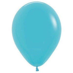 Amscan_OO Balloon - Plain Latex Fashion Caribbean Blue Latex Balloons 30cm 100pk