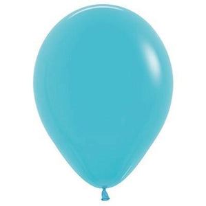 Amscan_OO Balloon - Plain Latex Fashion Caribbean Blue Latex Balloons 30cm 25pk