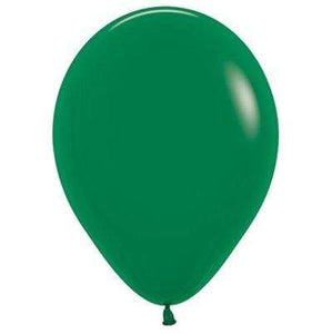 Amscan_OO Balloon - Plain Latex Fashion Forest Green Latex Balloons 30cm 100pk