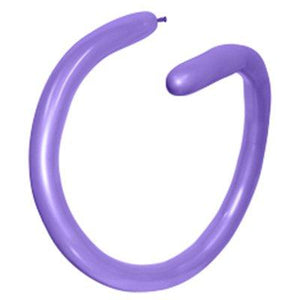 Amscan_OO Balloon - Plain Latex Fashion Lilac Modelling Latex Balloons 260T 100pk