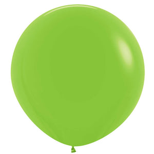 Amscan_OO Balloon - Plain Latex Fashion Lime Green Latex Balloons 60cm 3pk