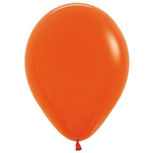 Amscan_OO Balloon - Plain Latex Fashion Orange Latex Balloons 30cm 25pk