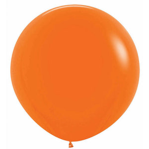 Amscan_OO Balloon - Plain Latex Fashion Orange Latex Balloons 60cm 3pk