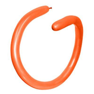 Amscan_OO Balloon - Plain Latex Fashion Orange Modelling Latex Balloons 260T 100pk