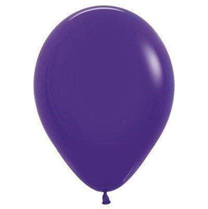 Amscan_OO Balloon - Plain Latex Fashion Purple Violet Latex Balloons 30cm 100pk