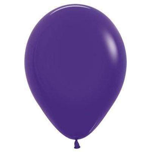 Amscan_OO Balloon - Plain Latex Fashion Purple Violet Latex Balloons 30cm 25pk