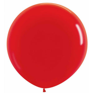 Amscan_OO Balloon - Plain Latex Fashion Red Latex Balloons 60cm 3pk